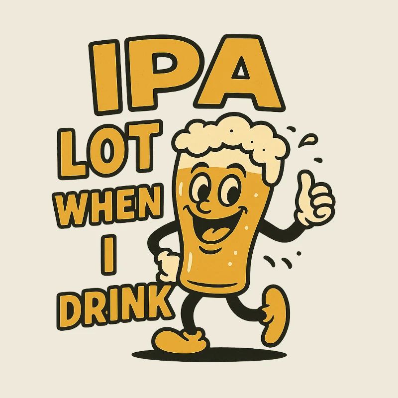 Cheerful beer drinker expression