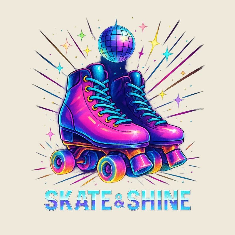 Neon Roller Derby Stil