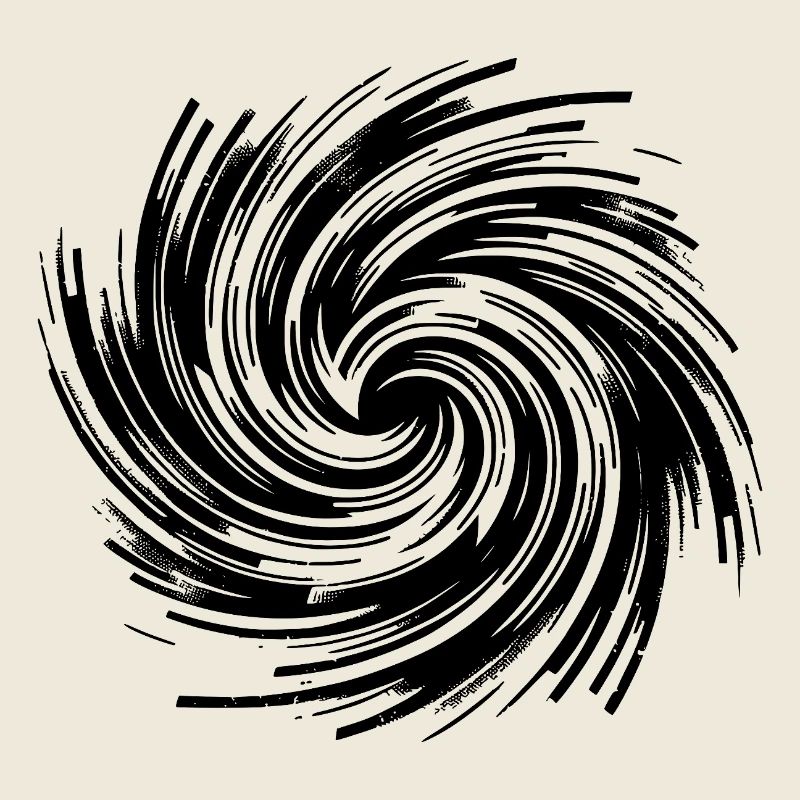 Hypnotic Vortex Black Hole Rotation