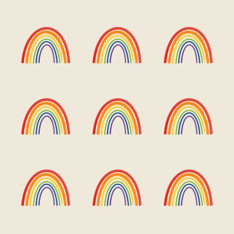 Vivid Rainbow Pattern for LGBT Pride Apparel