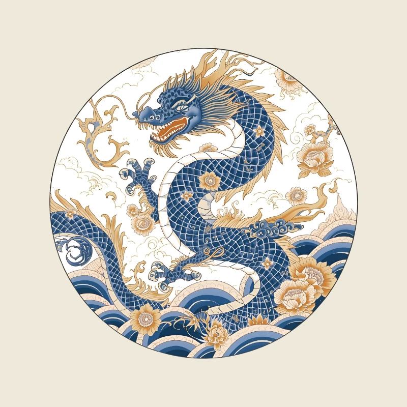 Chinese Dragon – Porcelain Pattern Floral