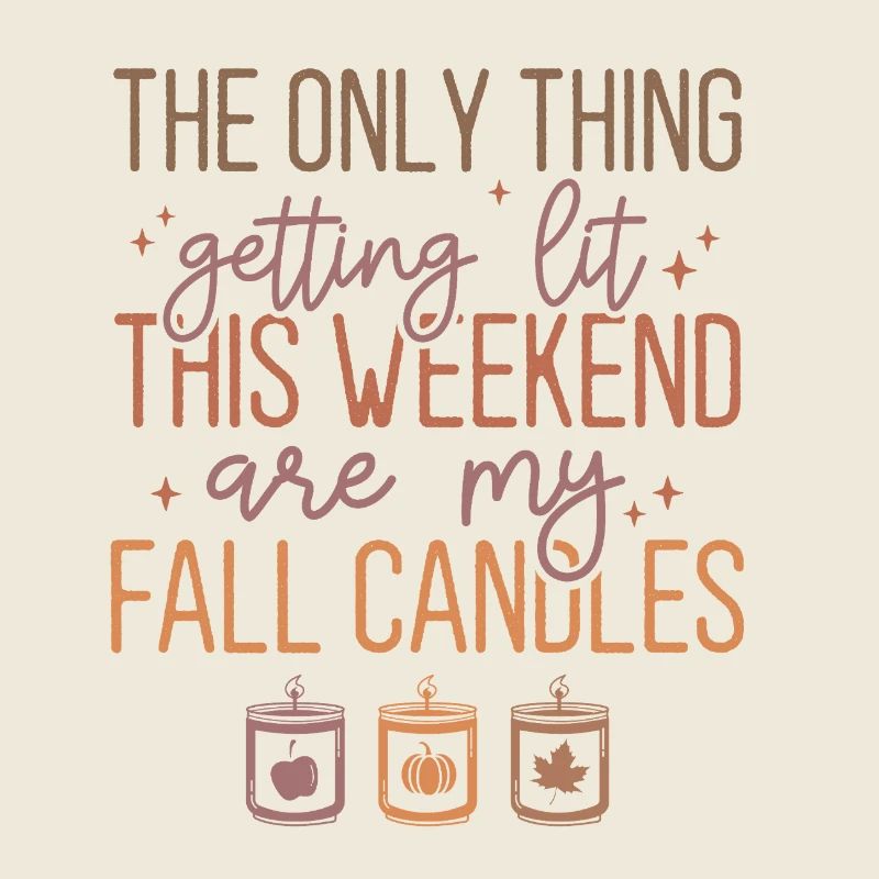 Bougie d’automne et conception de texte de parfum de cannelle