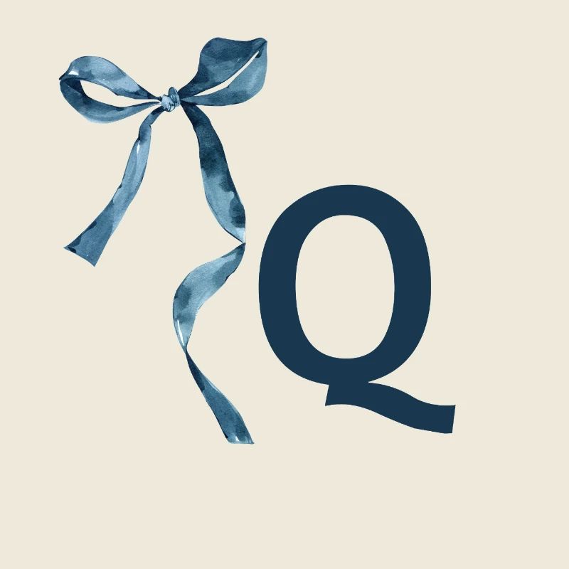 Monogram q Geschenkidee