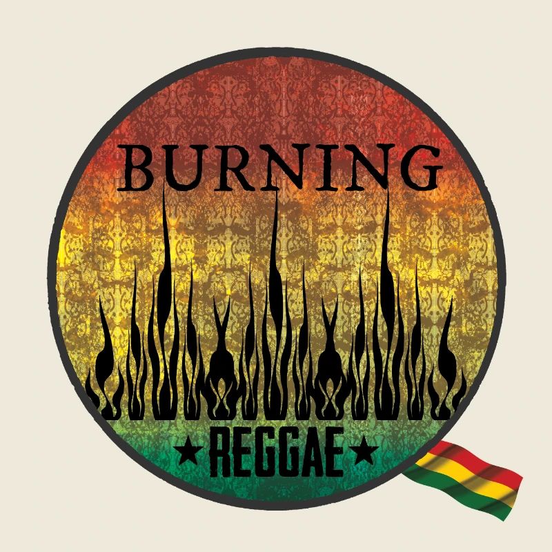 Emblème Reggae brûlant