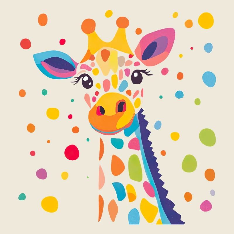 Confettis de couleur girafe royale