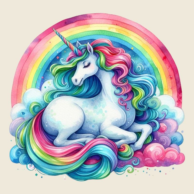 Licorne de rêve arc-en-ciel