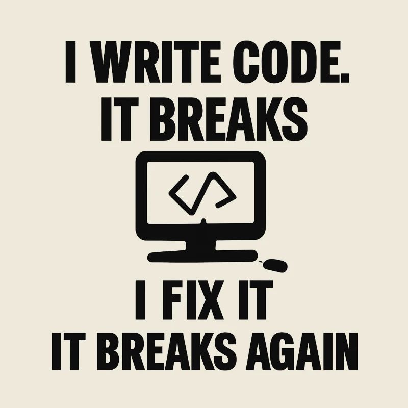 J’écris du code – T-shirt de programmeur drôle