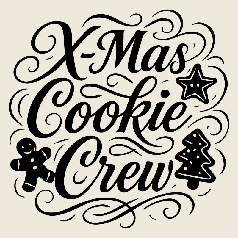 Équipe de Noël de cuisson des biscuits