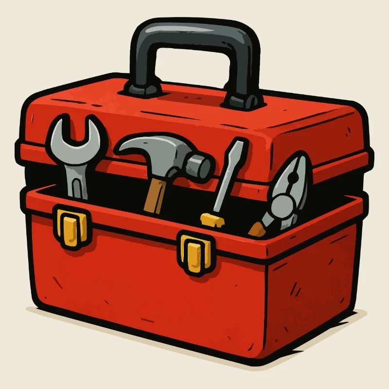 Compact Toolbox Illustration