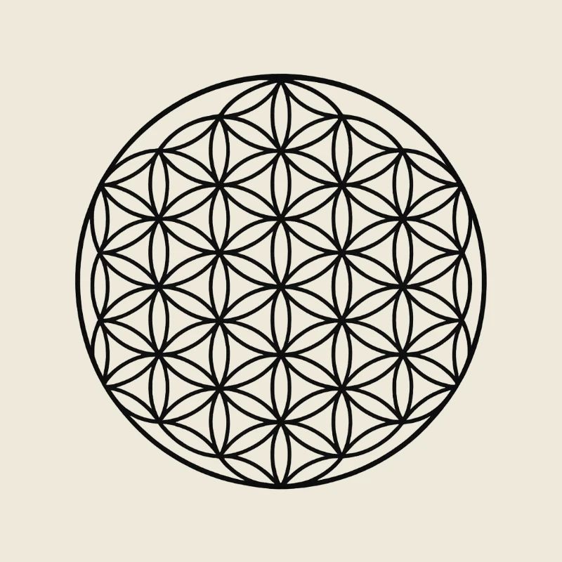 Conception de cercle de fleur de vie