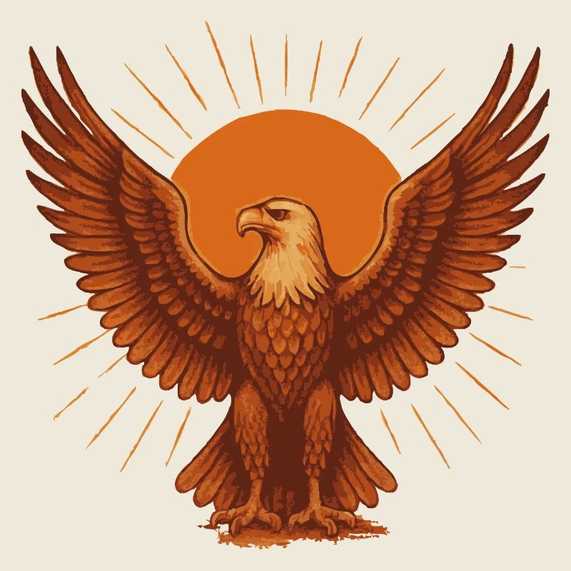 Feuriger Sonnenadler