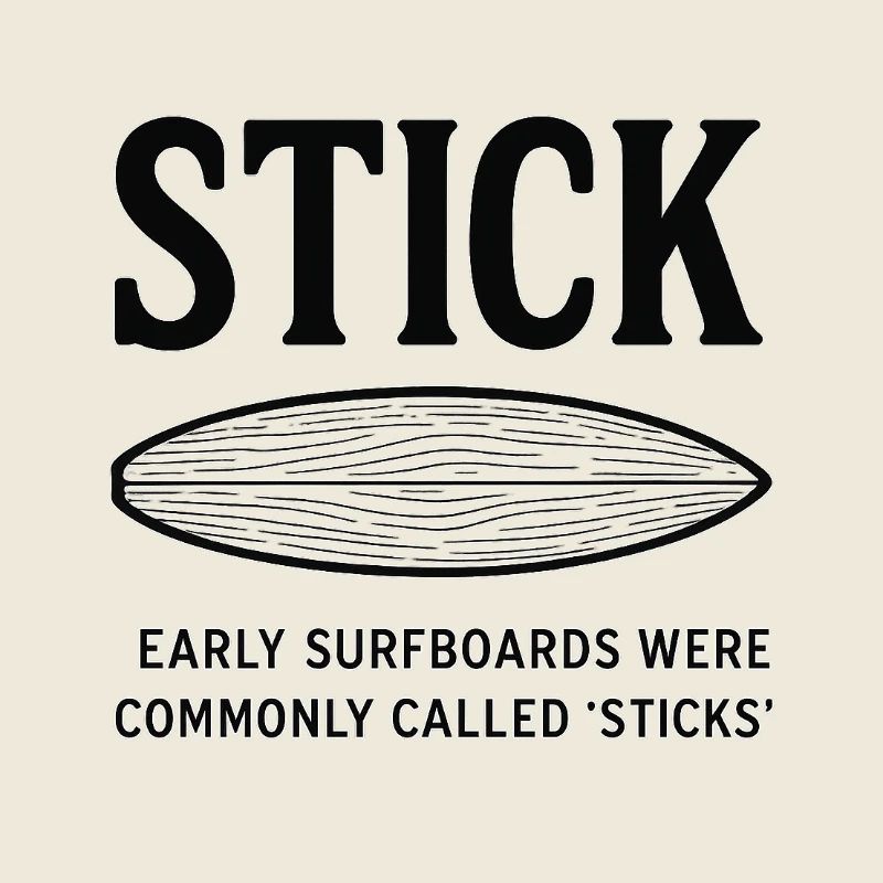 Frühe Surfboards Sticks