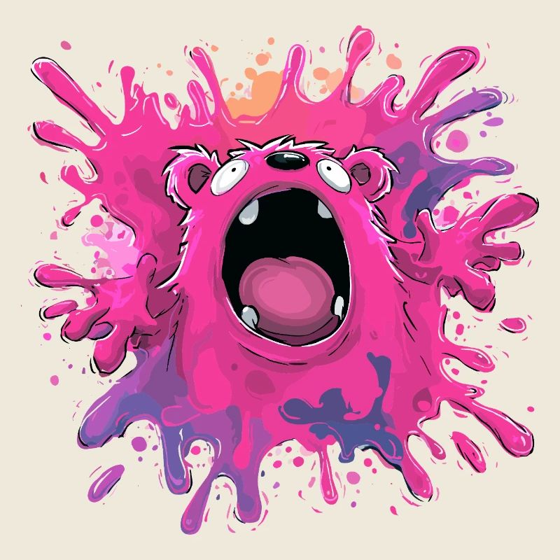 Farbexplosion Monster