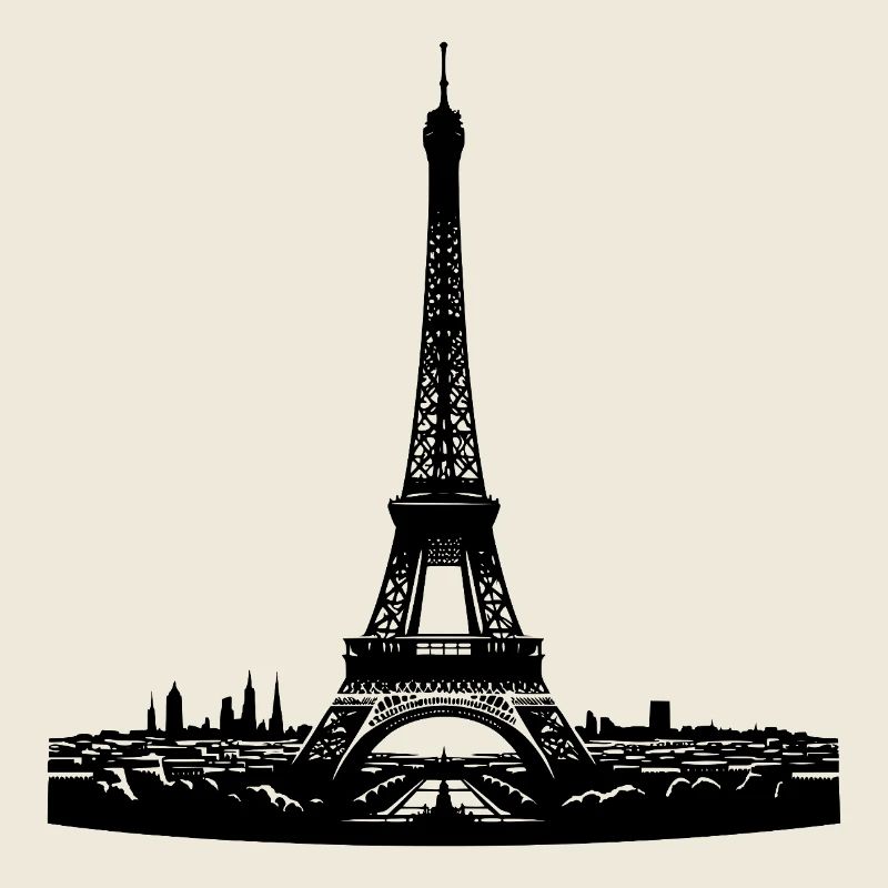 Französischer Blickfang Eiffelturm typisch Paris