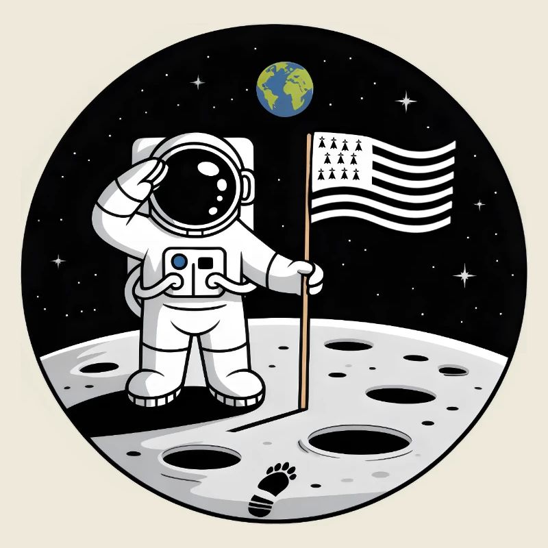 Breton Astronaut BZH Pride Space Humor Gwenn