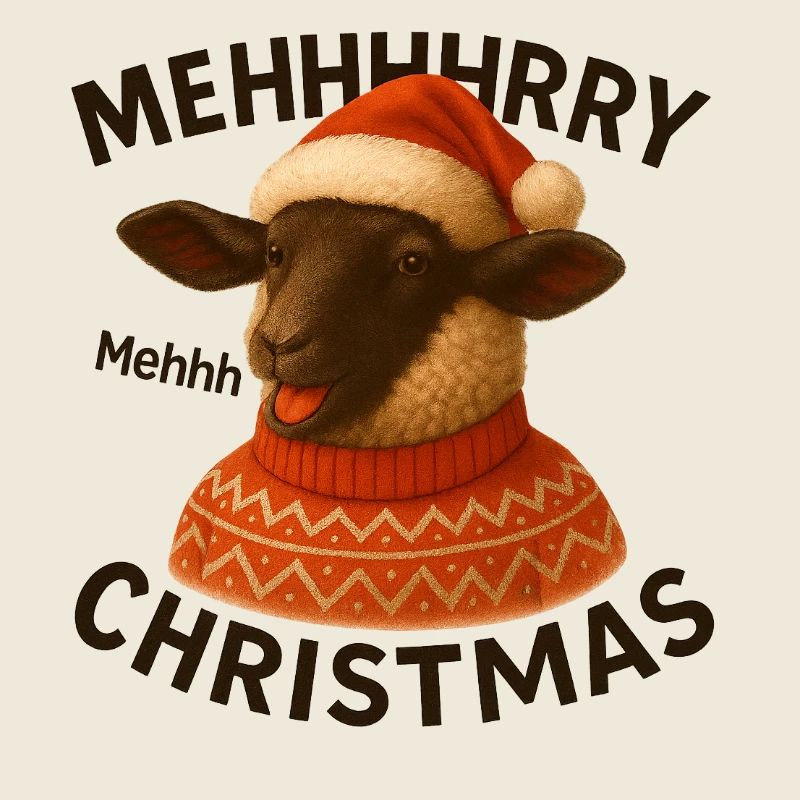 Bof, pull de mouton de Noël