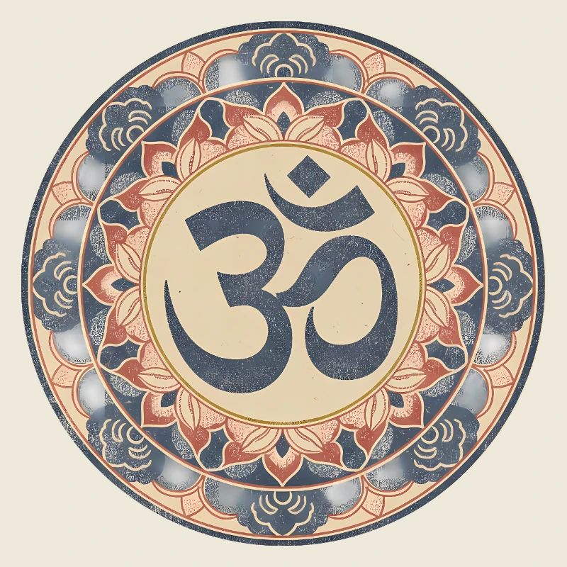 Om Mandala Zen Pattern