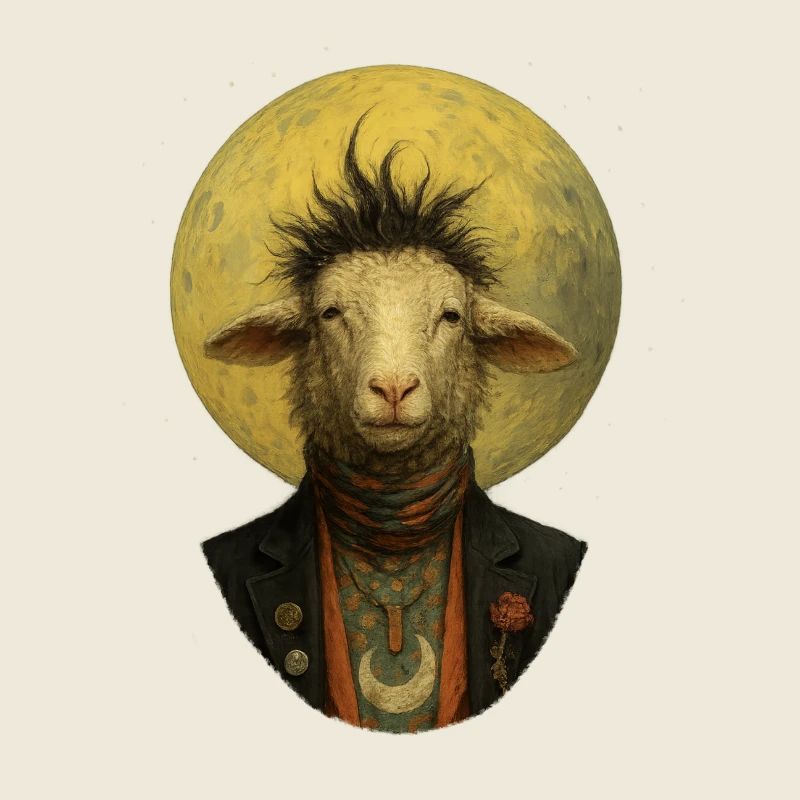 Moonlight Sheep in Suit
