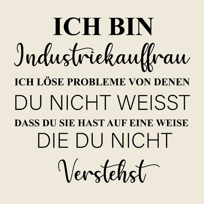I am an industrial clerk I solve problems, profession