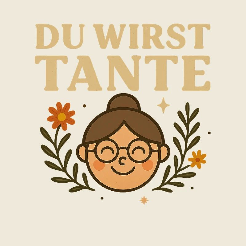 Tu vas devenir tante - illustration joyeuse de grand-mère