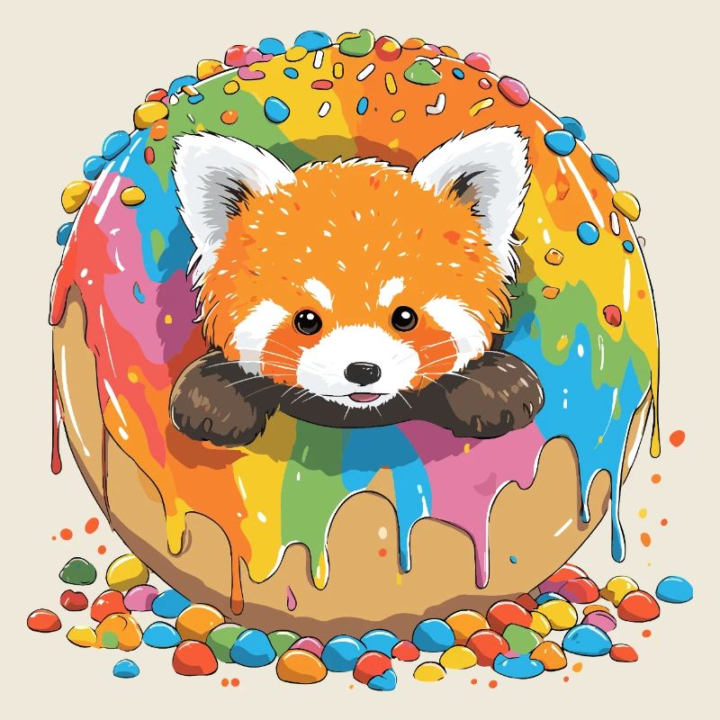 Regenbogen Donutfuchs