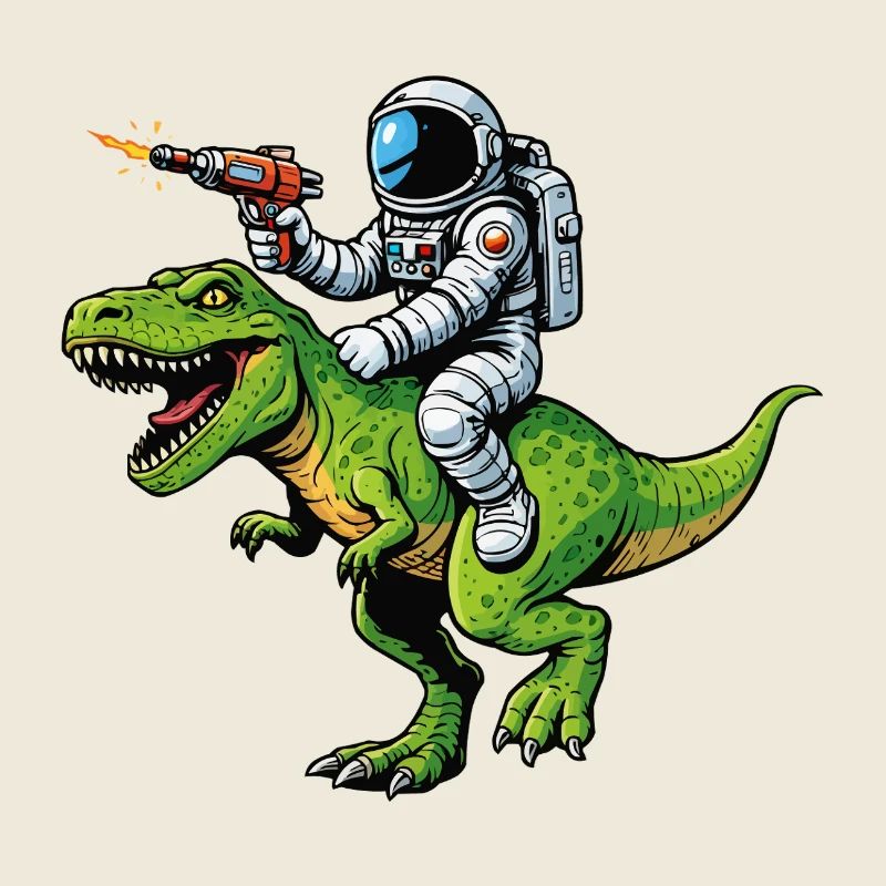Astronaute sur Dino : Laser Hunt