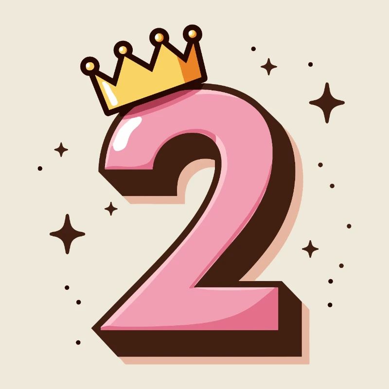 2e anniversaire Petite Princesse Couronne