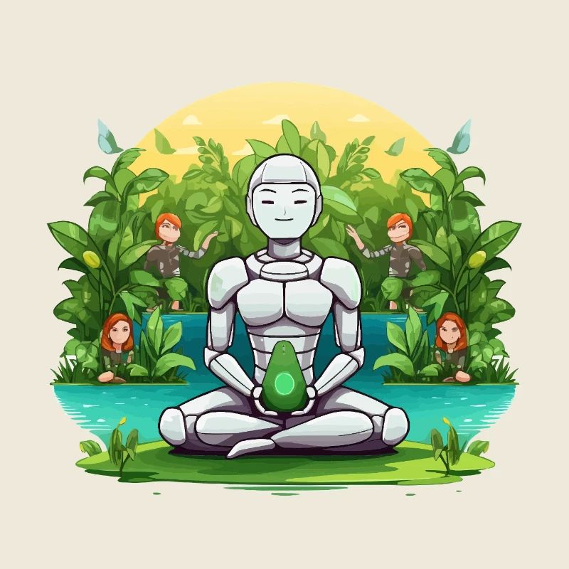 Robot meditation in the jungle