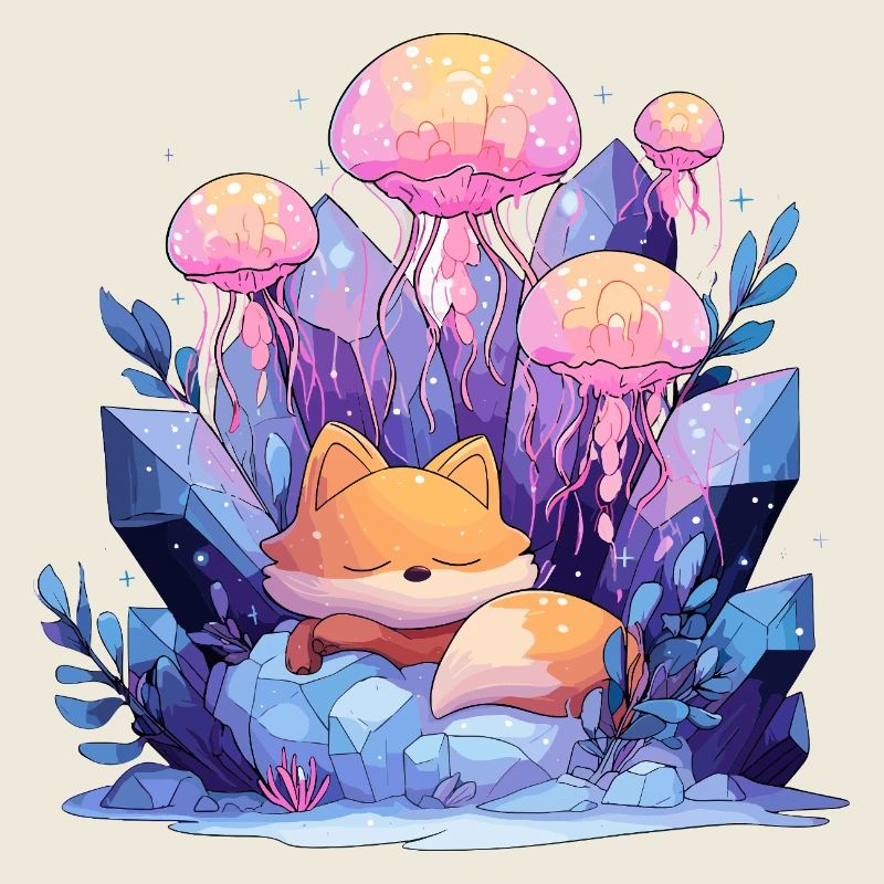 Dream Fox in the Crystal Kingdom