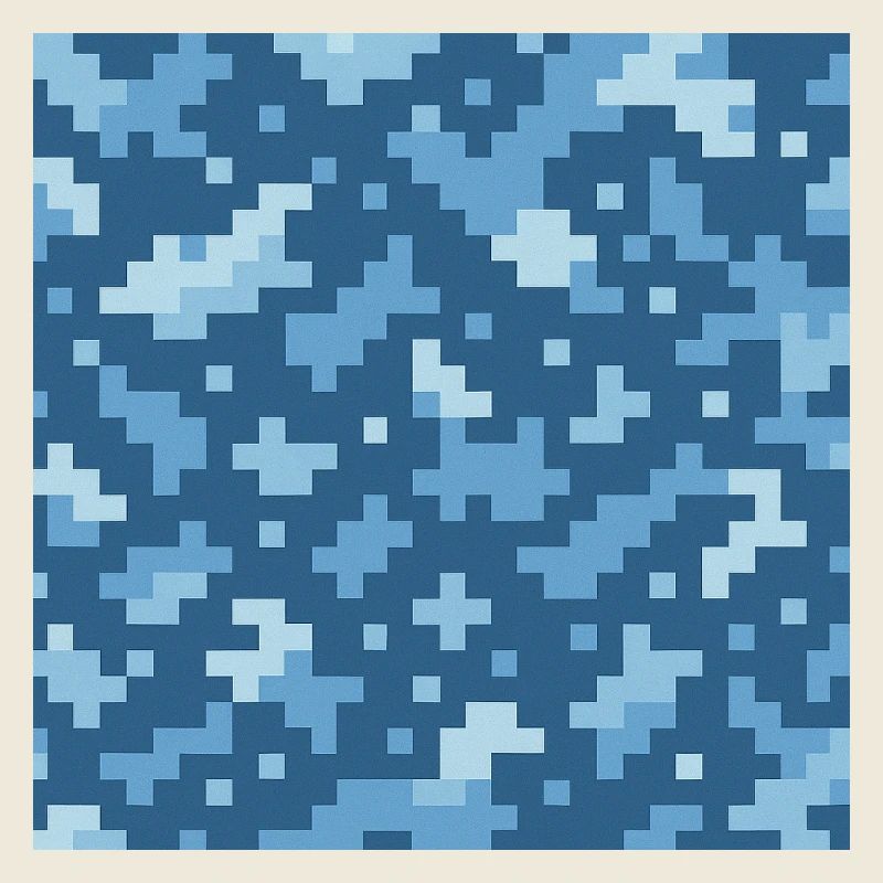 Blaues Pixelmuster