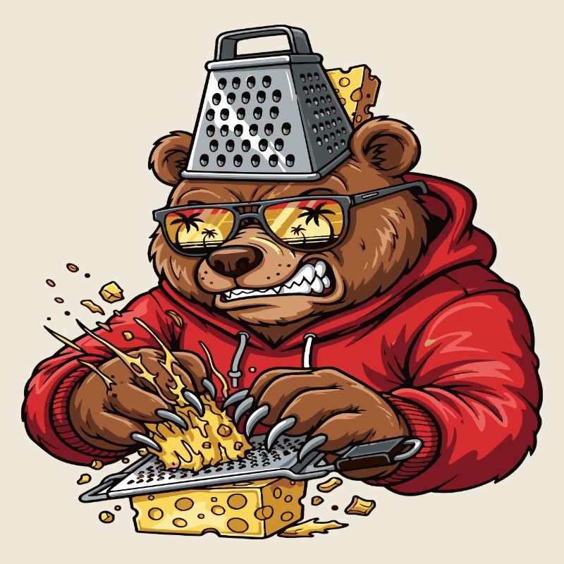 Grater Bear Cheese Crusher