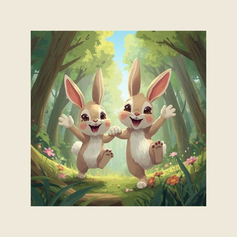 Hoppelhelden im Wald