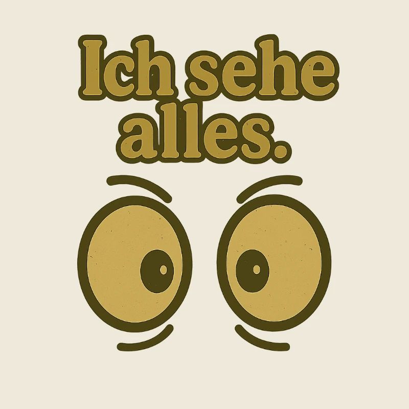 Ich sehe alles Augenprint