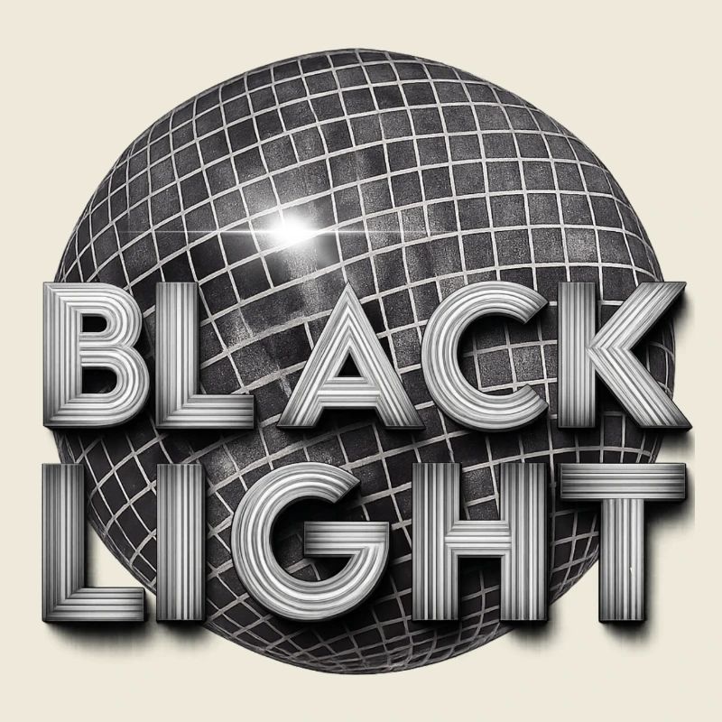 Schwarzes Licht Retro-Disco