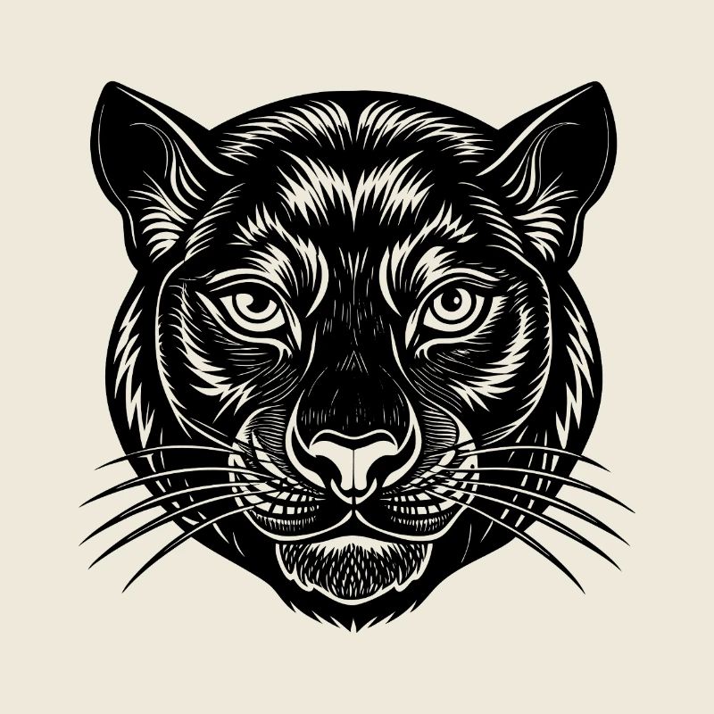 Visage de panthère