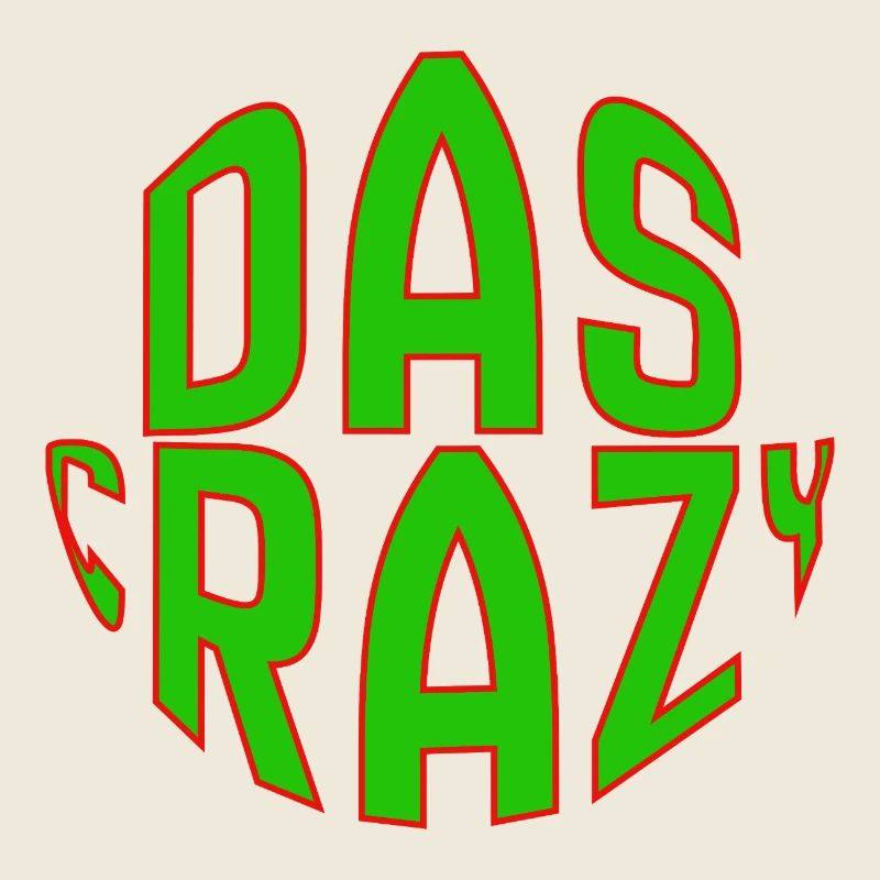 The Crazy Green Comic Font Design