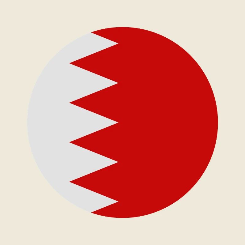 Bahrain-Rundflagge