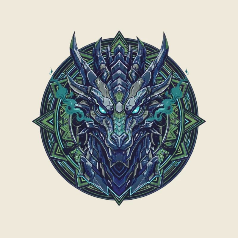 Dragon Sarcelle - Mandala