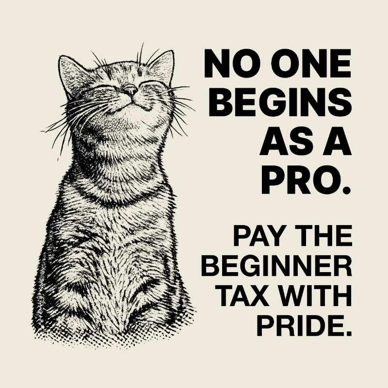 Beginner Mindset – Learning Cat Halftone