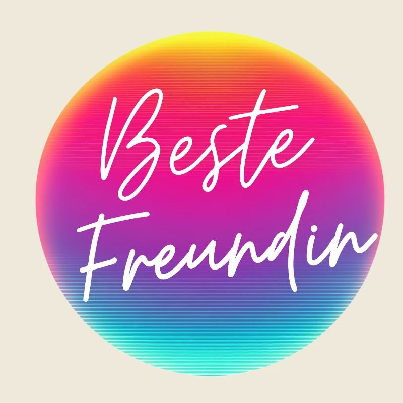 Best friend! Neon circle customizable