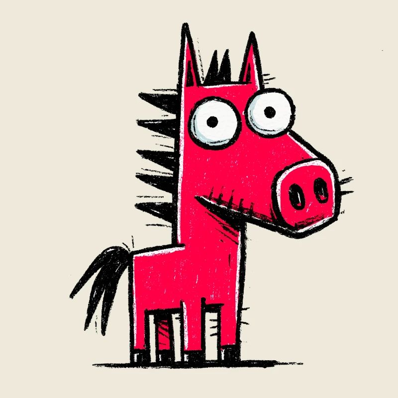 Colorful Pony Doodle