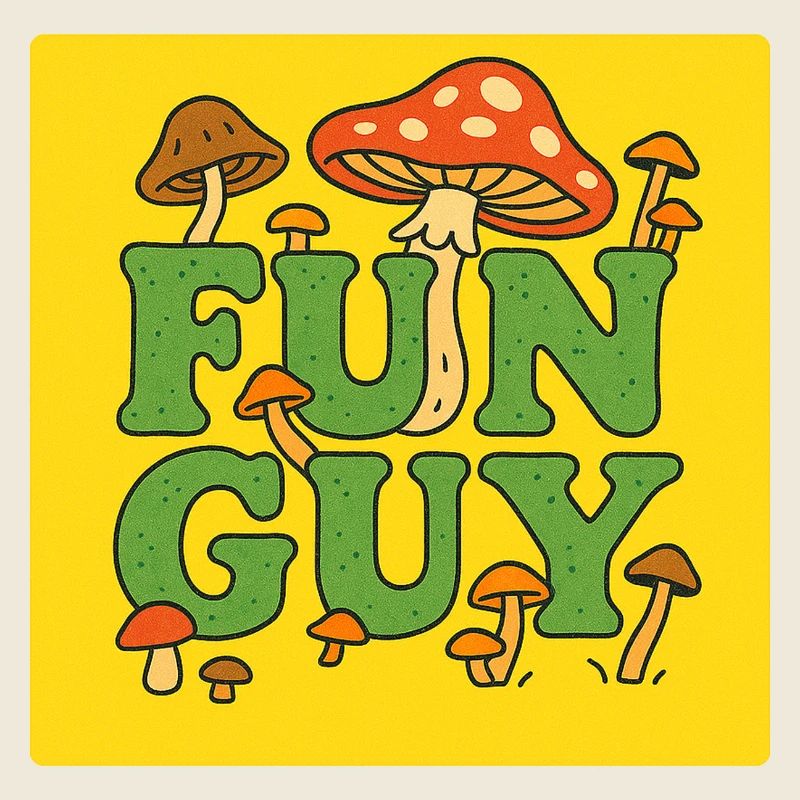 T-shirt Fun Guy Champignons