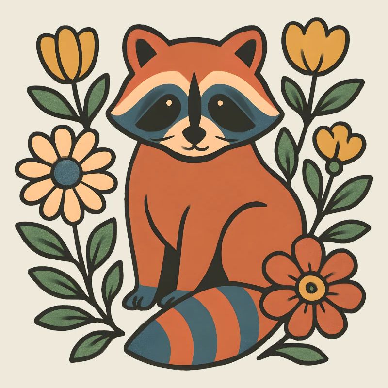 Fuchs im Blumengarten