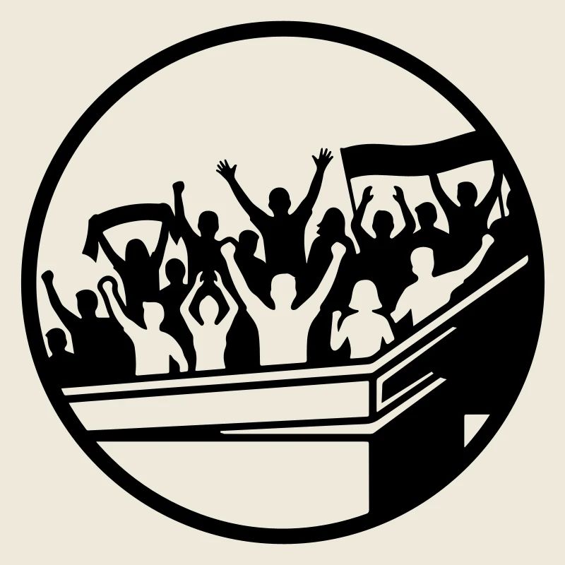 Fans Stadion Silhouette