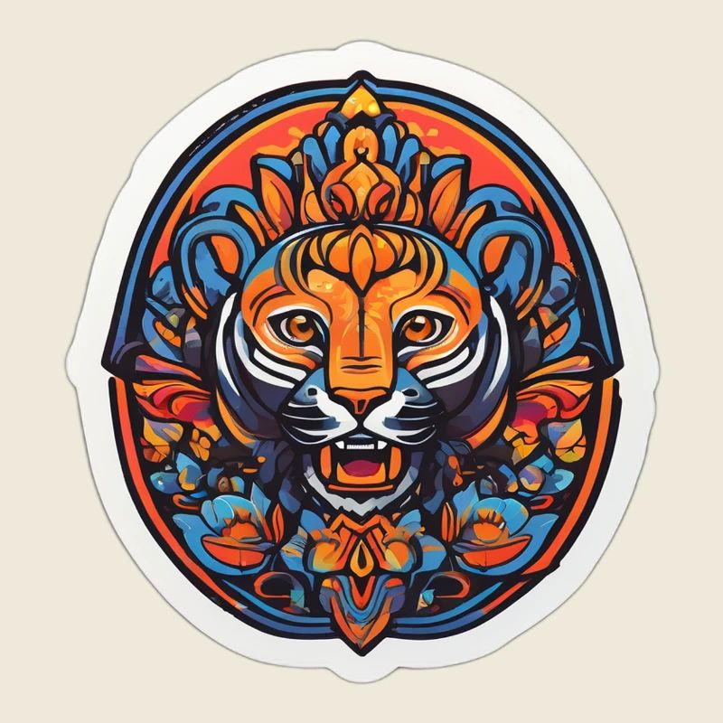 Tigre Mandala Coloré