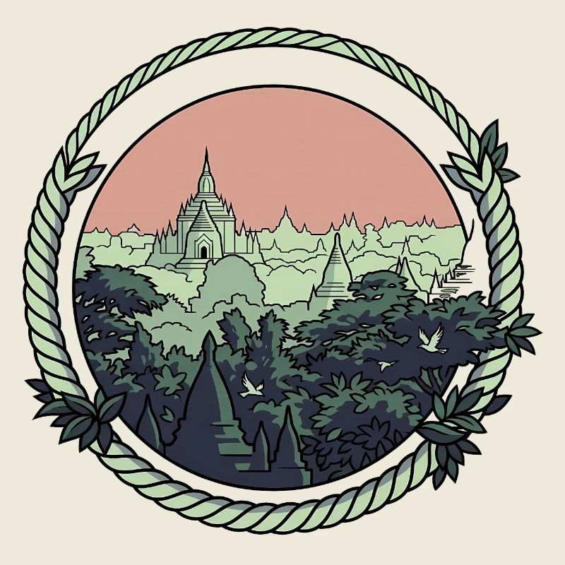 Pagode Comic-Style