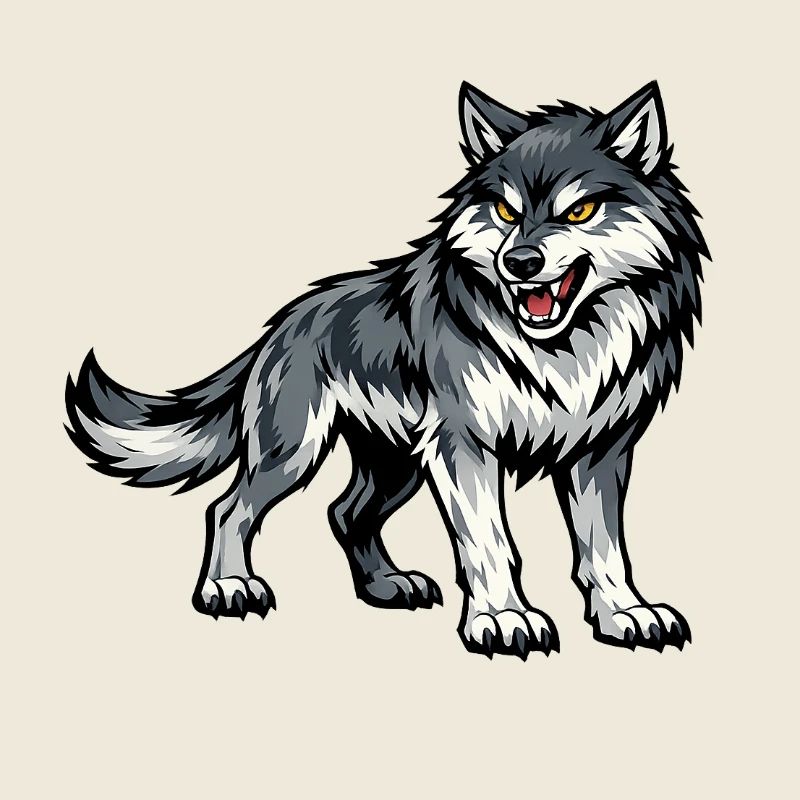 Wolf Ghost Illustration