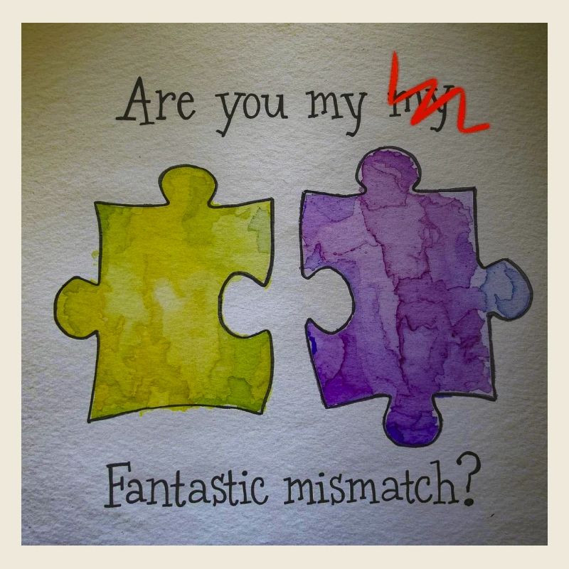 Fantastic mismatch puzzle pieces