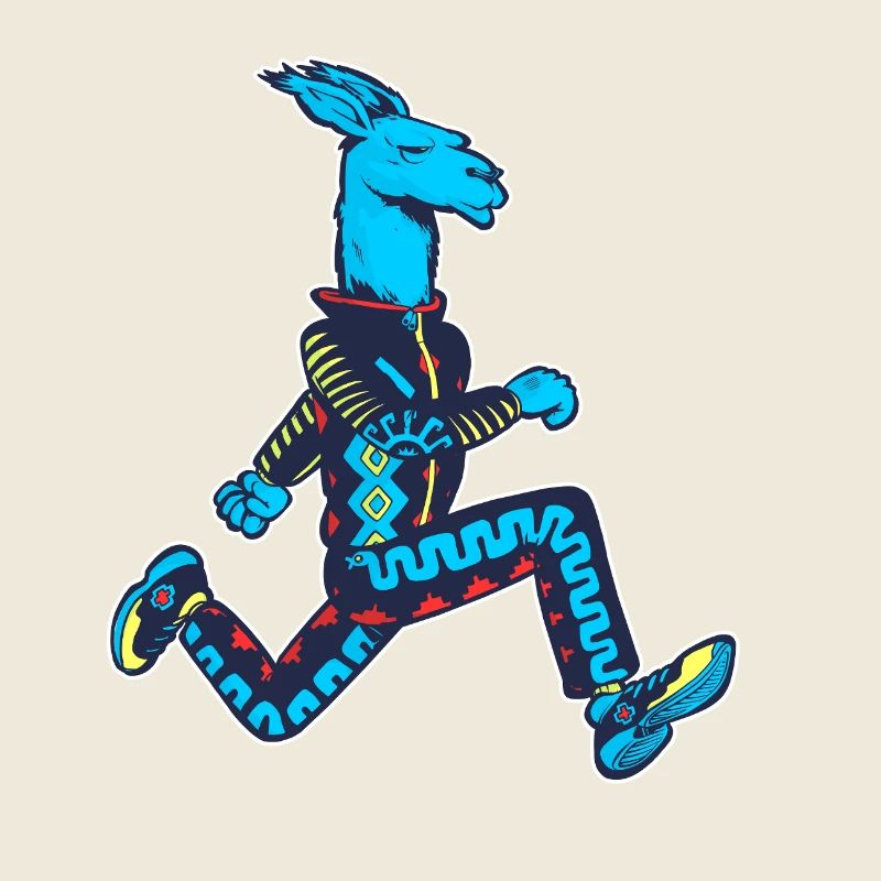 Lama bleu runner