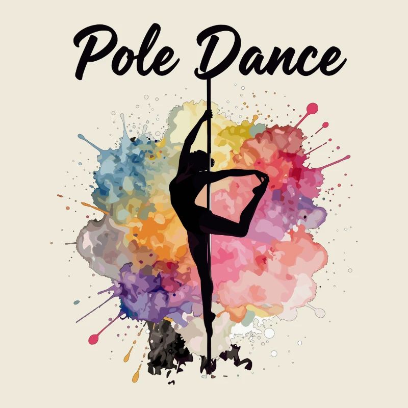 Pole Dance Silhouette – Aquarell Kunst Design